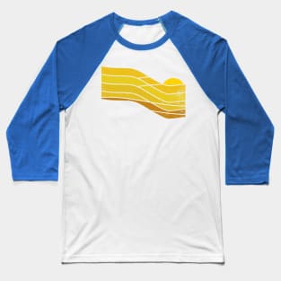 70s Retro Sunset Stripes Baseball T-Shirt